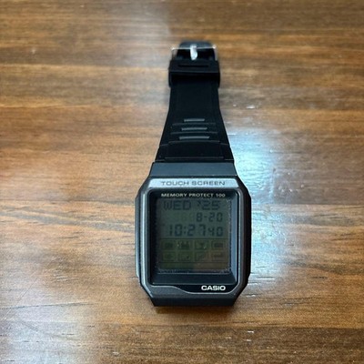 CASIO Databank Touch Screen Watch Black Overseas Model