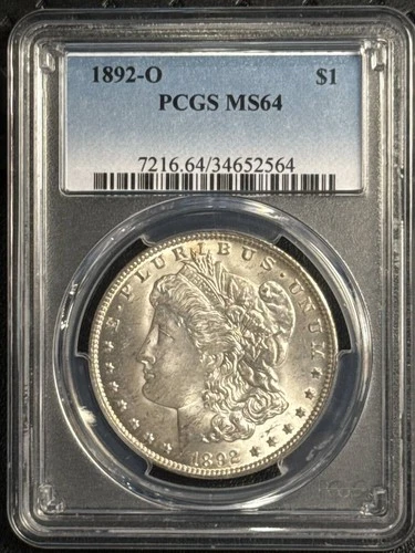 1892 O Morgan Silver Dollar PCGS MS-64