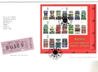 2001 BRITISH BUSES - COVENT GARDEN H/S MINI-SHEET FDC FROM COLLECTION A4