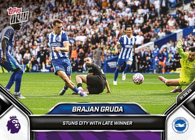 Topps Now Premier League 25/26 - Card 014 - Brajan Gruda Brighton & Hove Albion
