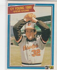 1981 donruss #591 Steve Stone ORIOLES