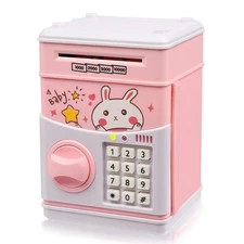 Kids Electronic Password Safe Mini ATM Piggy Bank Toy for 3-14 Year Old Boys ...