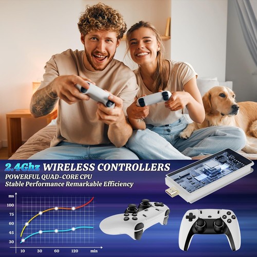 2025 New Retro Game Console Retro Game Stick Pro 31999+ Classic Video Games w... - Imagen 7 de 7