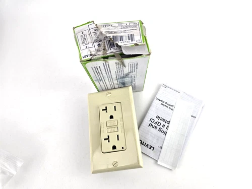Leviton GFTR2-I Tamper Resistant GFCI Outlet Receptacle 20A Ivory