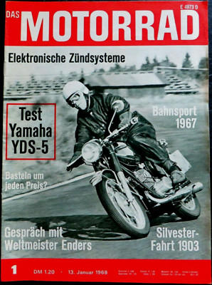 Das Motorrad 01/68 Titelbild und Test: Yamaha YDS-5 E, Klaus Enders, Zündsysteme