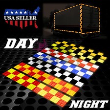 DOT-C2 Conspicuity Checker Reflective Tape Stripe 1 Foot Safety Warning Trailer