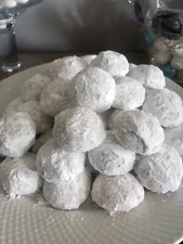 Homemade Cookies 50 Snowball Pecans Or Walnut, Bag Cell, Box🎁