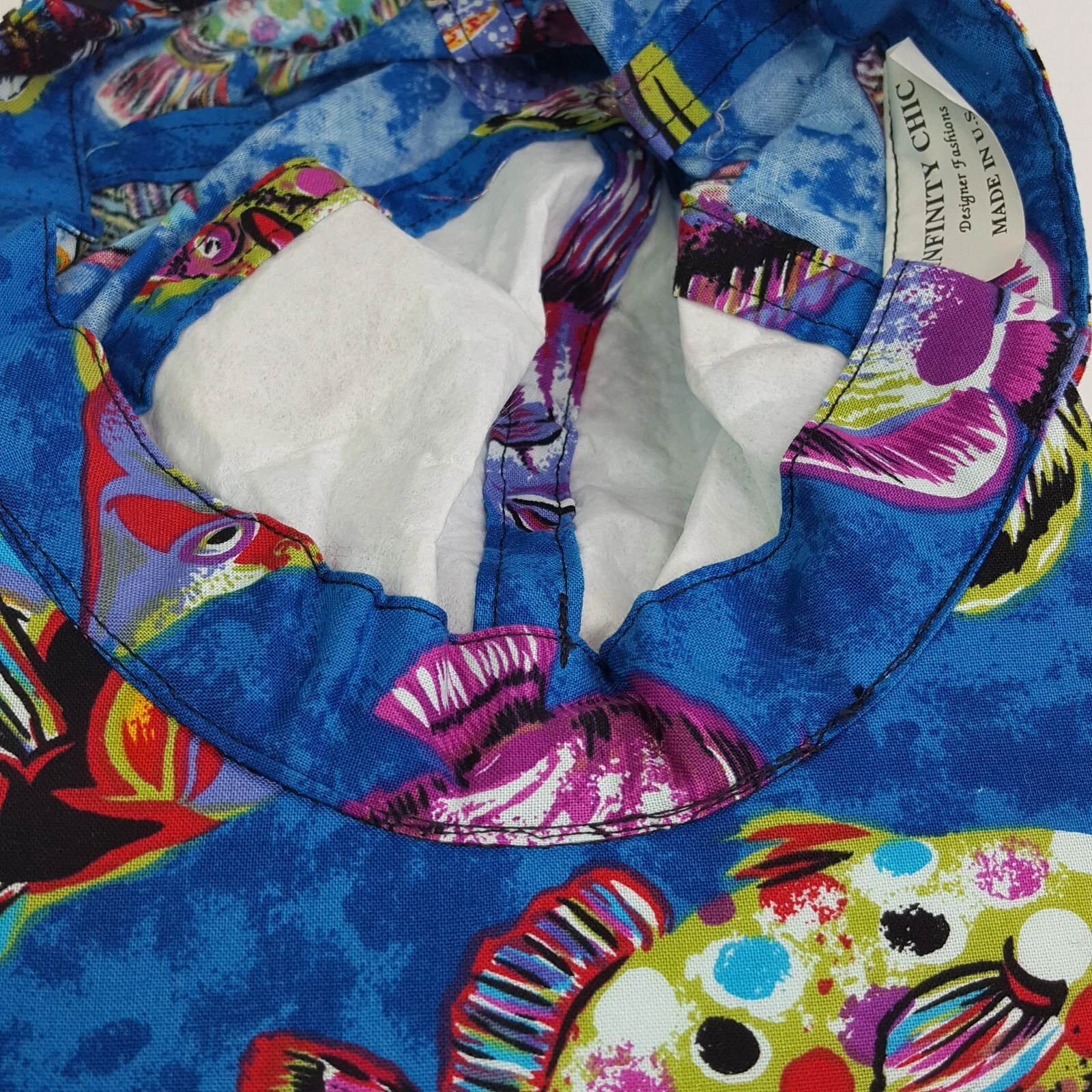 Vintage Tropical Fish USA Snapback Adjustable AOP Hat Baseball Cap Retro 90s