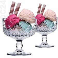 2 x Eisbecher Dessertschalen Eisschalen Eissc...