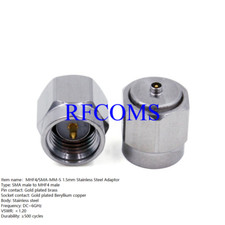 1Pcs Adaptor MHF4 to SMA male female straight Adapter copper/stainless Connector