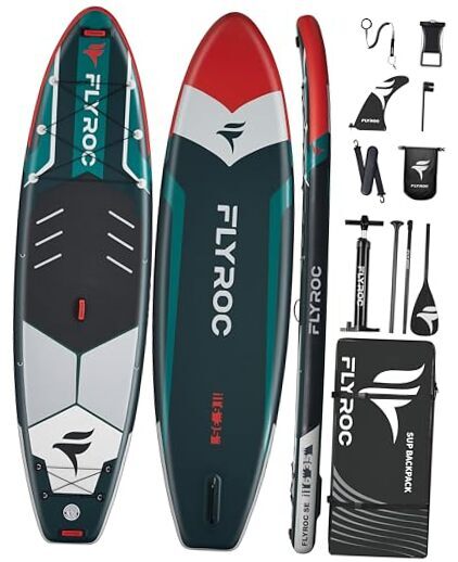 11'6x35'' Extra Wide Inflatable Paddle Board, Stand Up Paddle 11'6x35 SE green