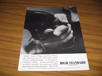 1965 Print Ad High-Standard Guns Sporting Firearms Made in Hamden,CT