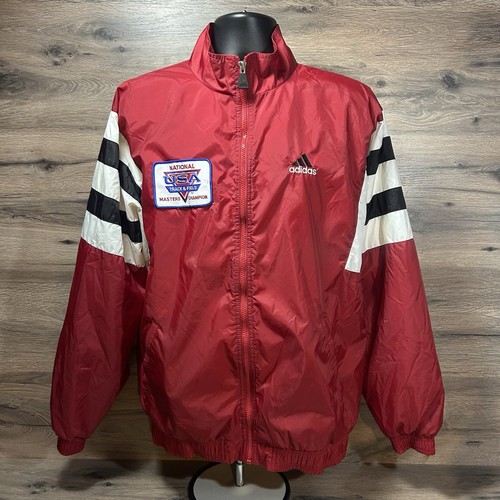 Vintage Adidas Track & Field Track Jacket Team USA Men’s Large - Image 1