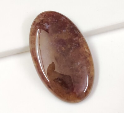 Natural Long Oval Vibrant Brad Moss Agate Handmade Loose Gemstone Cab 51.40 Cts