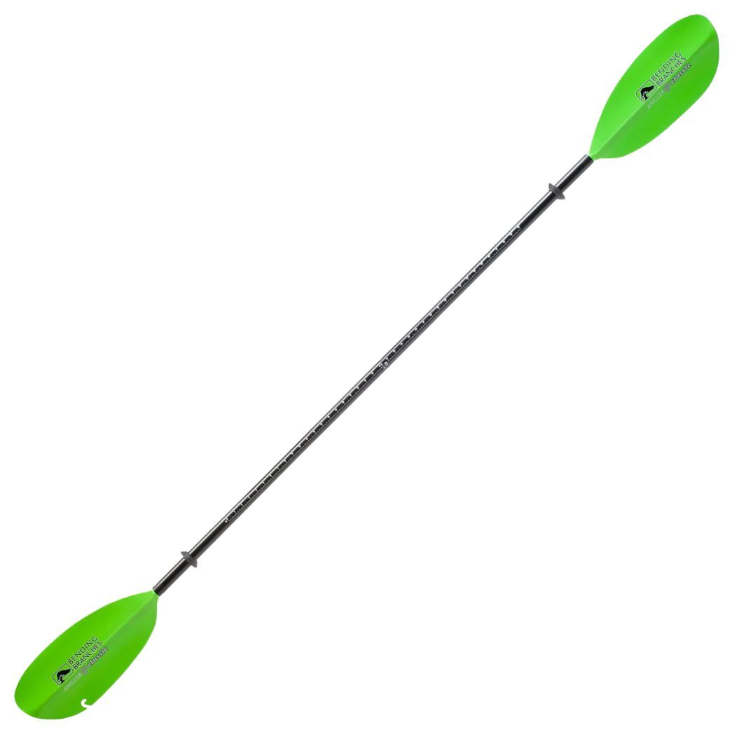 Bending Branches Angler Classic Snap Kayak Fishing Paddle, Electric Green, 270cm