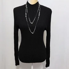 Hooked Up NWT Black Ribbed Sweater Juniors XL