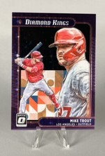 2021 Panini Donruss Optic Diamond Kings Black Stars Mike Trout 055/149 #14