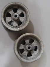VINTAGE 1968 1/8 RACAR DEVELOPMENTS MAGNESIUM FRONT WHEELS RARE THORP DELTA !!!!