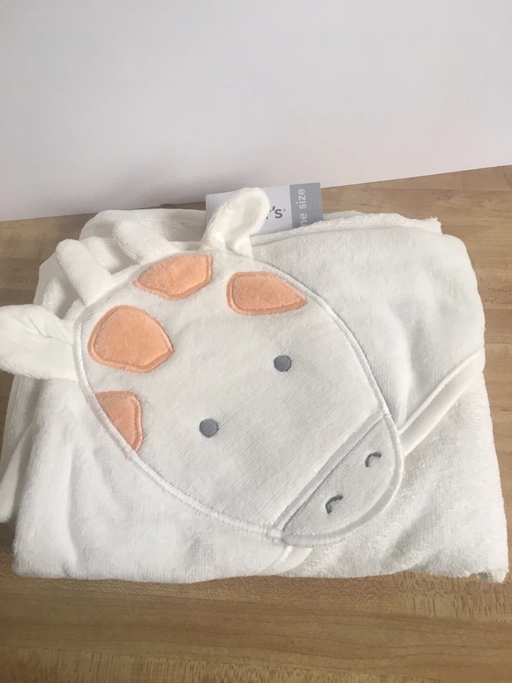 Toalha de banho com capuz Carter’s Giraffe - Nova com etiquetas - Design raro descontinuado - Imagem 3 de 4