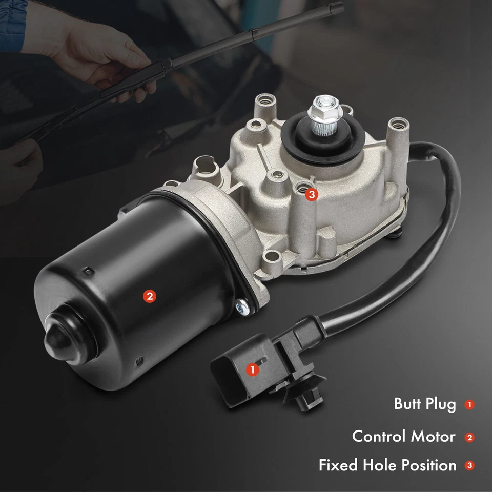 Front Side Windshield Wiper Motor for Peugeot 607 2002-2008 2.9L Left Hand Drive - Image 4 of 4