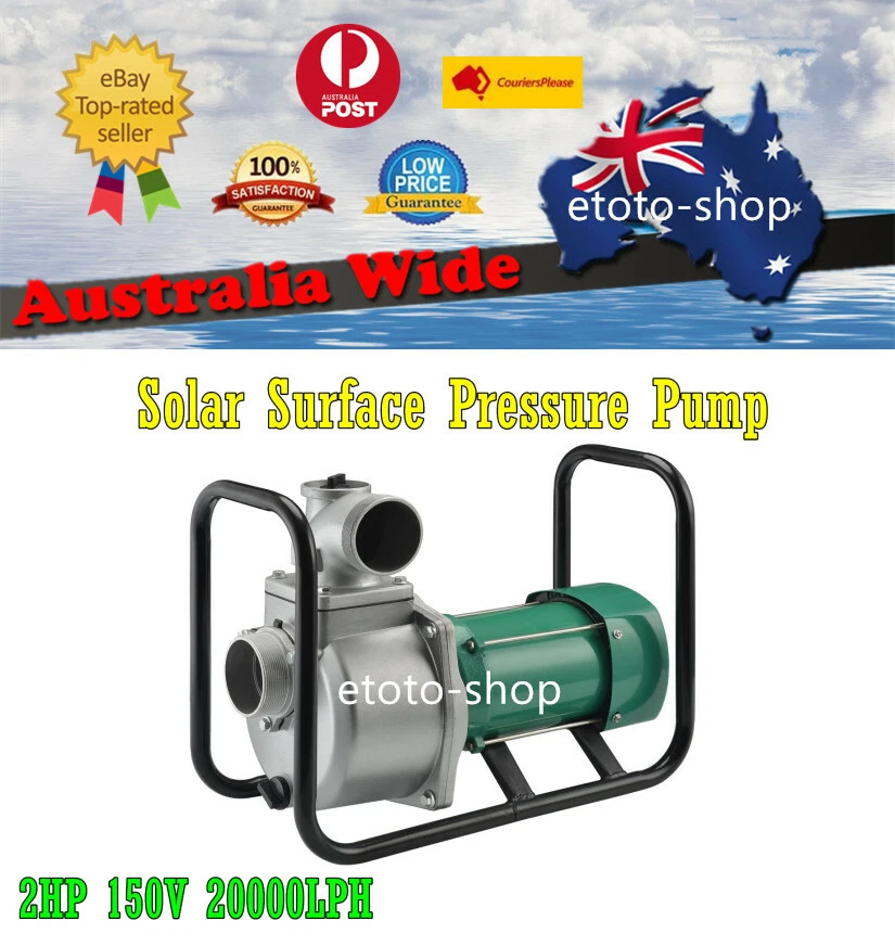 2HP 150V DC SOLAR WATER TRANSFER PUMP Farming Irrigation Livestock 20000LPH  | eBay