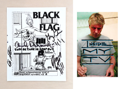 BLACK FLAG signed 8x10 PHOTO Ginn Dukowski Kira Dez Stevenson RARE
