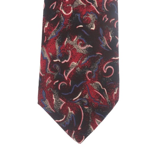 Foulard Enrico Milano 100% Soie, Motif Argyle Noir Et Gris - Neuf Avec étiquettes