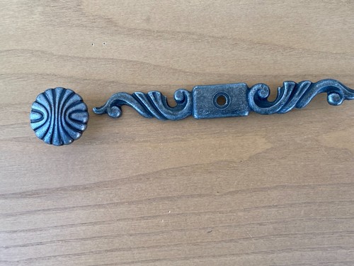 8 neue Eisen Metall Tür/Schublade Runde Knöpfe mit Rückplatte Schrank Möbel. Hardware - Bild 7 von 14