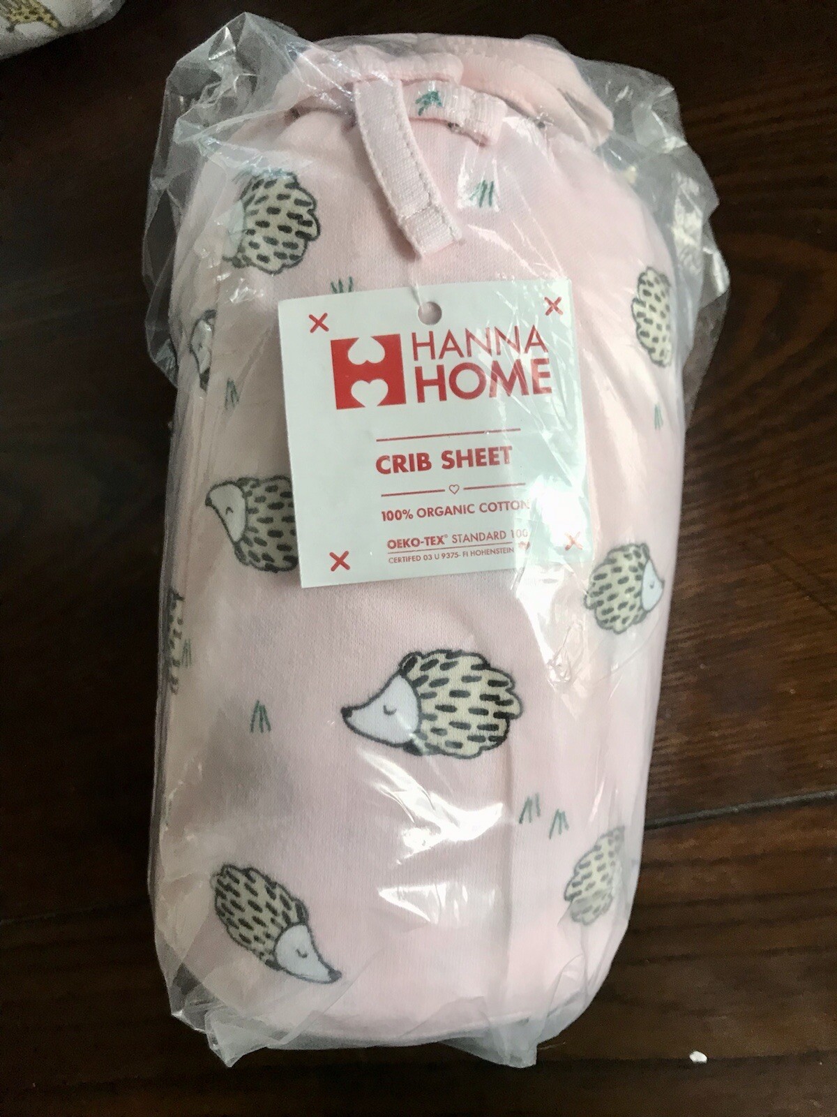 NEW Pink Hedgehog Hanna Andersson Baby CRIB SHEET Soft Jersey Cotton Nursery