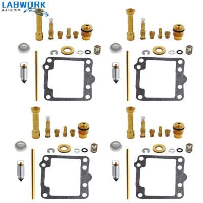 4 Kits De Reparación Carburador Suzuki GS650G GS650GL 81-83 - Jets, Aguja, Asiento