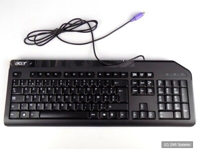 Acer SK-9620 PS2 PS/2 AZERTY Belgian Keyboard Belgian Keyboard in Black, NEW