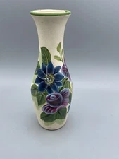 Hand Painted Glass Vase Matte Finish