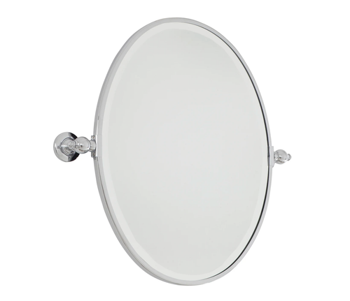 Minka Lavery 1431-77 Standard Oval Pivoting Bathroom Mirror - Chrome
