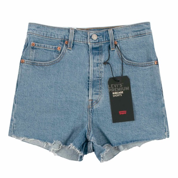 Levi's Damen Ribcage Denim Shorts 7787900005 Hellblau / W30 / Jeans, Kurze Hose-image