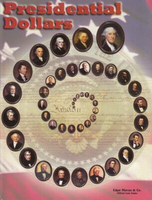 Coin Collection Folder For Presidential Dollar Date Set 2007 2016 Edgar Marcus