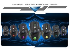 5500 dpi 7 button led optical usb wired gaming mouse mice for pro gamer cheap