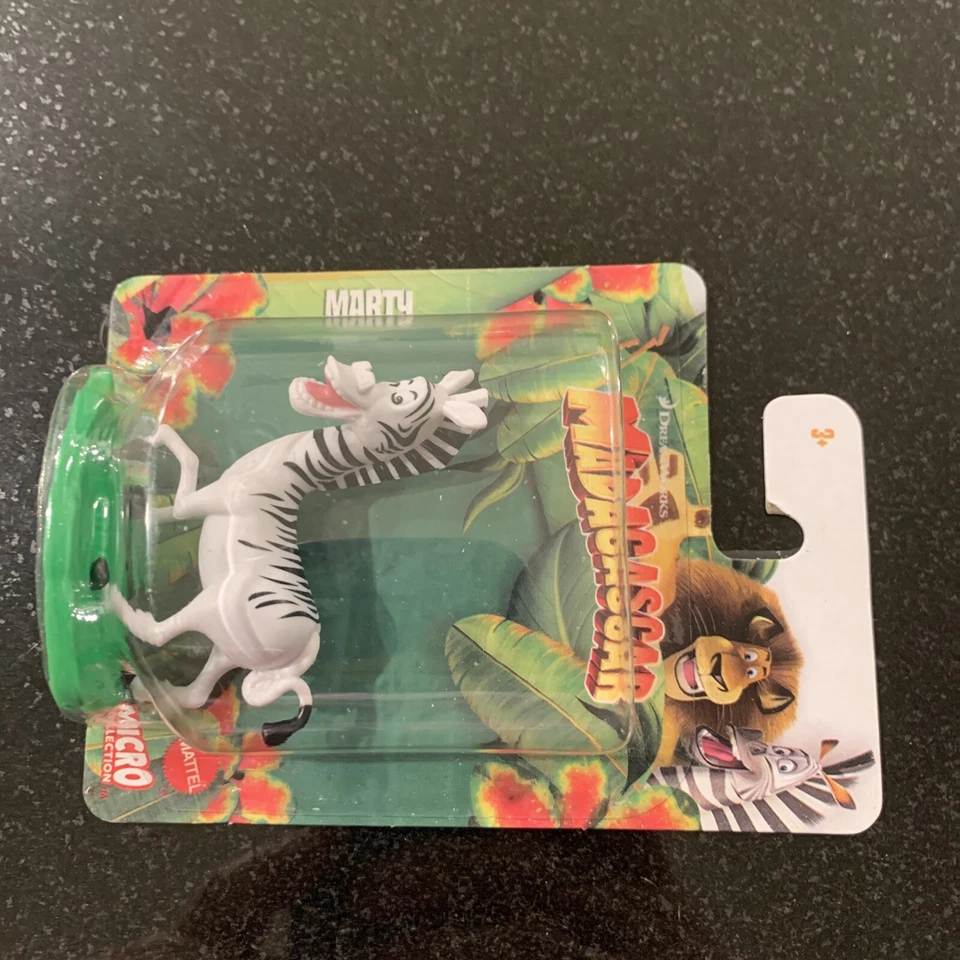 Figura de adorno de pastel Marty Madagascar Mattel Micro Collection DreamWorks NIP Foto 2 de 4