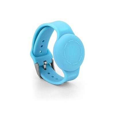 Kids Wristband for Airtag, Waterproof Silicone Bracelet for kids luminous blue