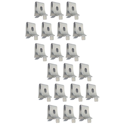 2er Set Edelstahl Trennwandwinkel Metall Regalträger Clips - Bild 2 von 9