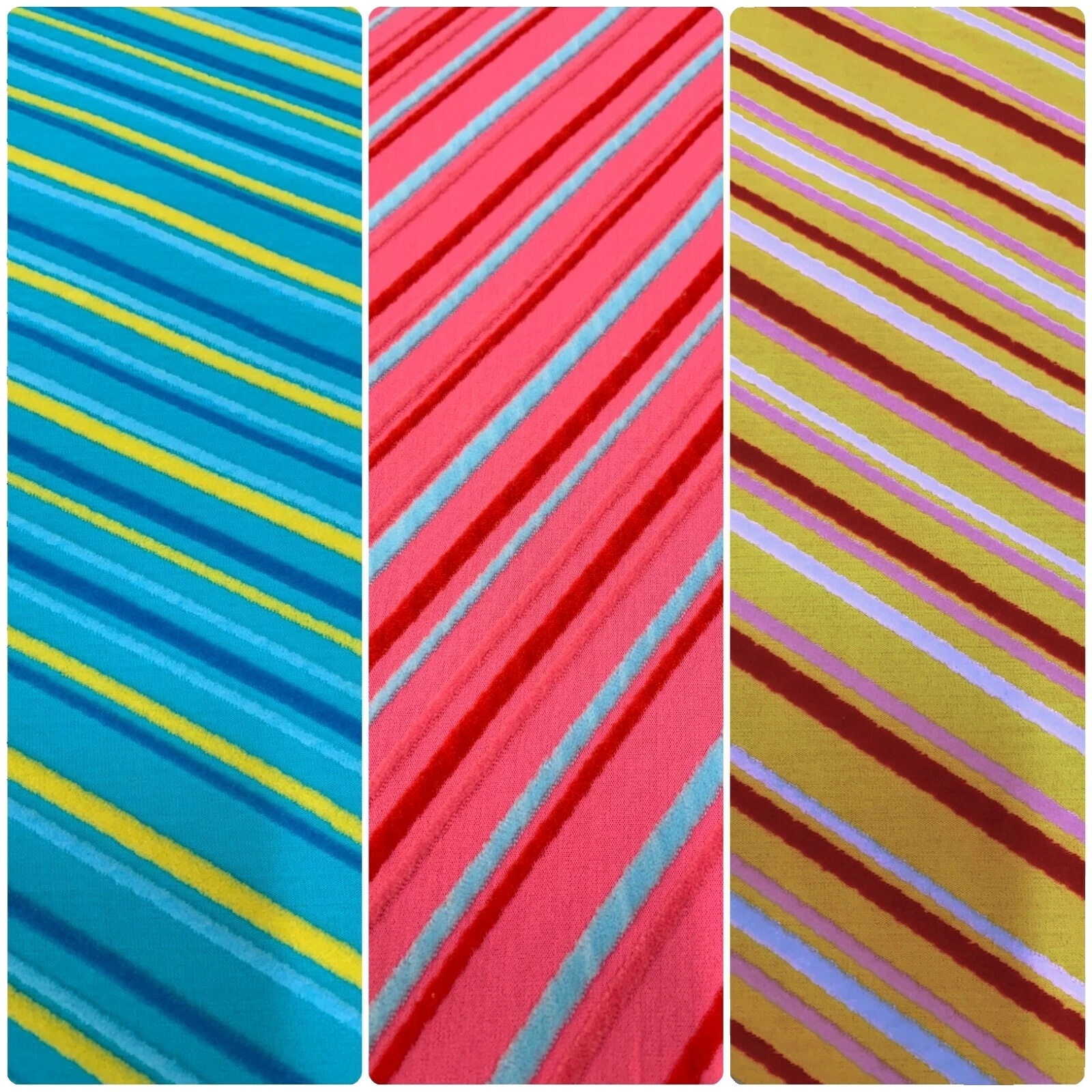 Apparel-Everyday Clothing Striped Velvet Interior Craft Fabrics