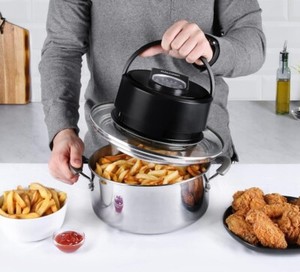 NEW Kalorik - Numérique Universel Air friteuse Lid - noir FT 46587 BK