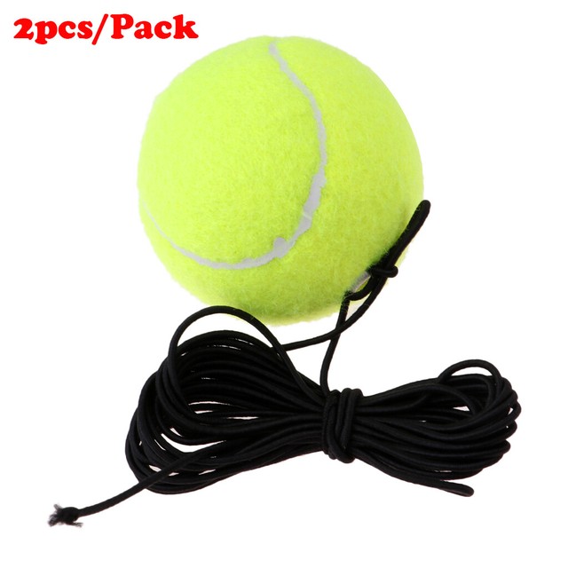 Pack of 2 Tennis Ball with String Selfstudy Tennis Practice Trainer