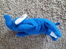 ty peanut royal blue elephant 1995
