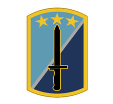 4" 170th infantry brigade army bumper sticker decal usa made