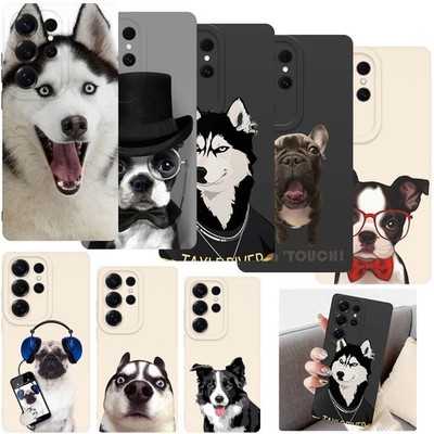 For Samsung S26 Ultra S24 S25 A16 A36 A35 Dog Printed Phone Case Thick TPU Cover