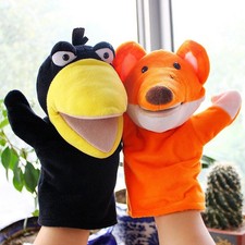 2 Pieces Animal Hand Puppets for Kids Hand Puppets Cute Plush Toys for Show
