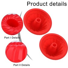 Ensemble de casseroles à gâteau en silicone antiadhésives 6 pouces pour déga