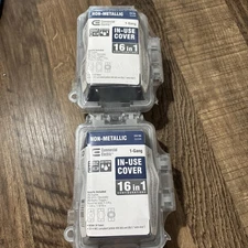 Commercial Electric Extra Duty 1-Gang Electric Cover  Non-Metallic Clear 234-165