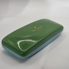 Kate Spade Pink Green Clam Shell Sunglass Eyeglass Eyes Hard Case