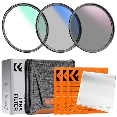 55mm UV/CPL/ND Lens Filter Kit (3 Pieces)-18 Multi-Layer Coatings, UV Filter ...